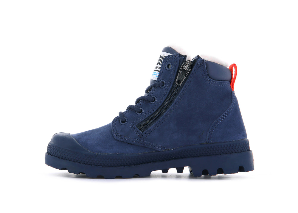 Botas Palladium PAMPA HI CUFF WPS OZ Niños Indigo | Costa Rica-81652